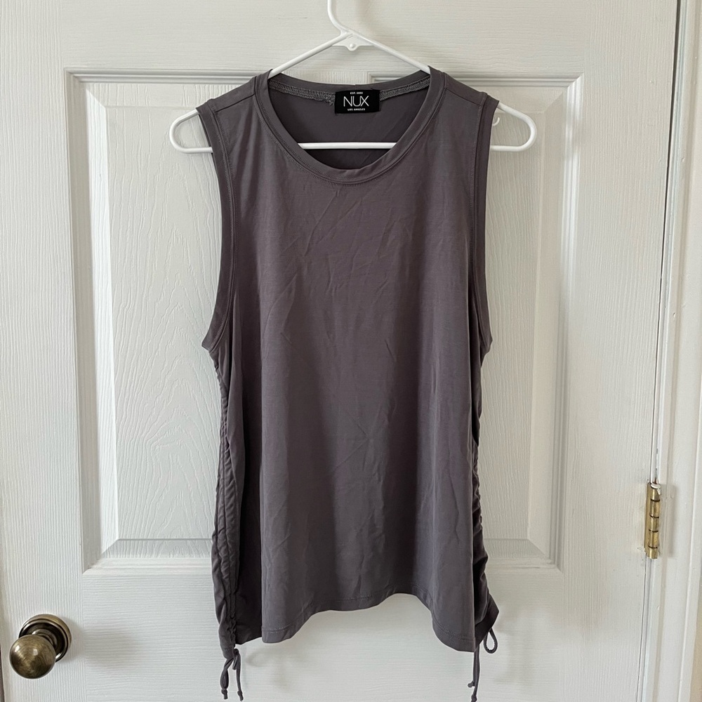 NUX Charcoal Sleeveless Tee